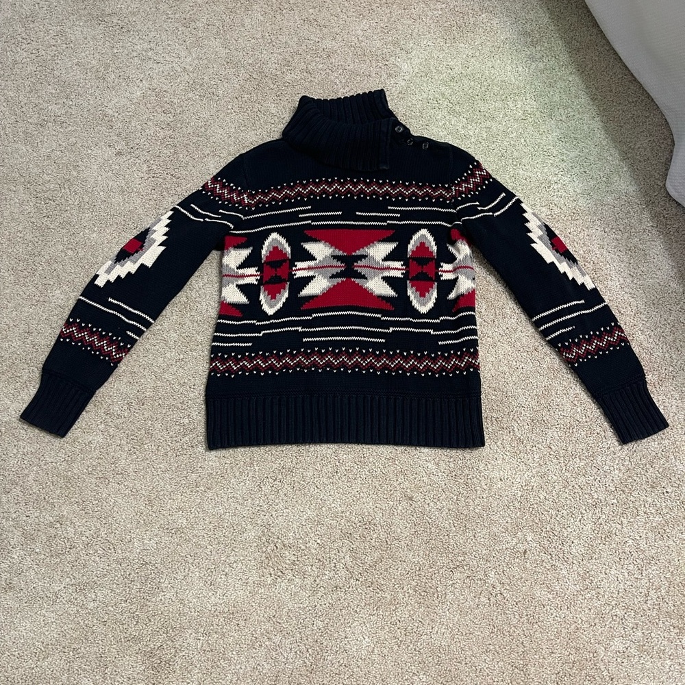 Chaps Women’s Patterned Turtleneck Sweater – Size Medium